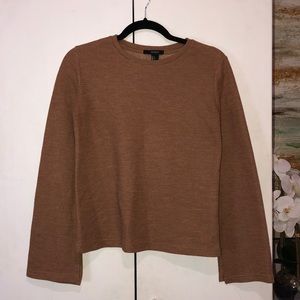 Forever 21 Camel Bell Sleeved Sweater